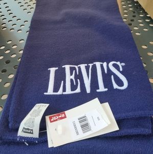 Levi's Serif Logo Scraf Unisex Brand New blue